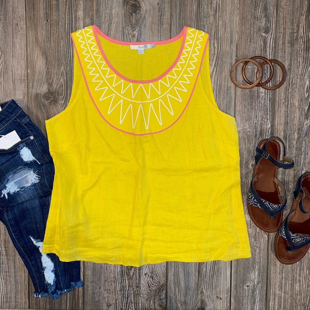 Boden Linen Sunray Top